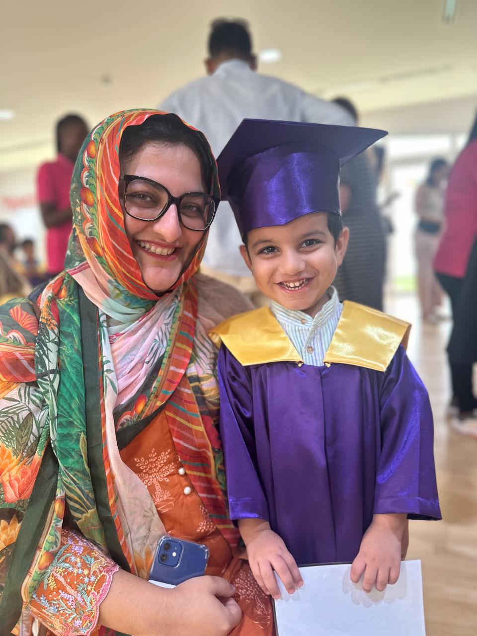 fs1-graduate-british-eyfs-nursery-dubai-remraam.jpg Happy FS1 graduate from a British EYFS nursery in Dubai during ceremony